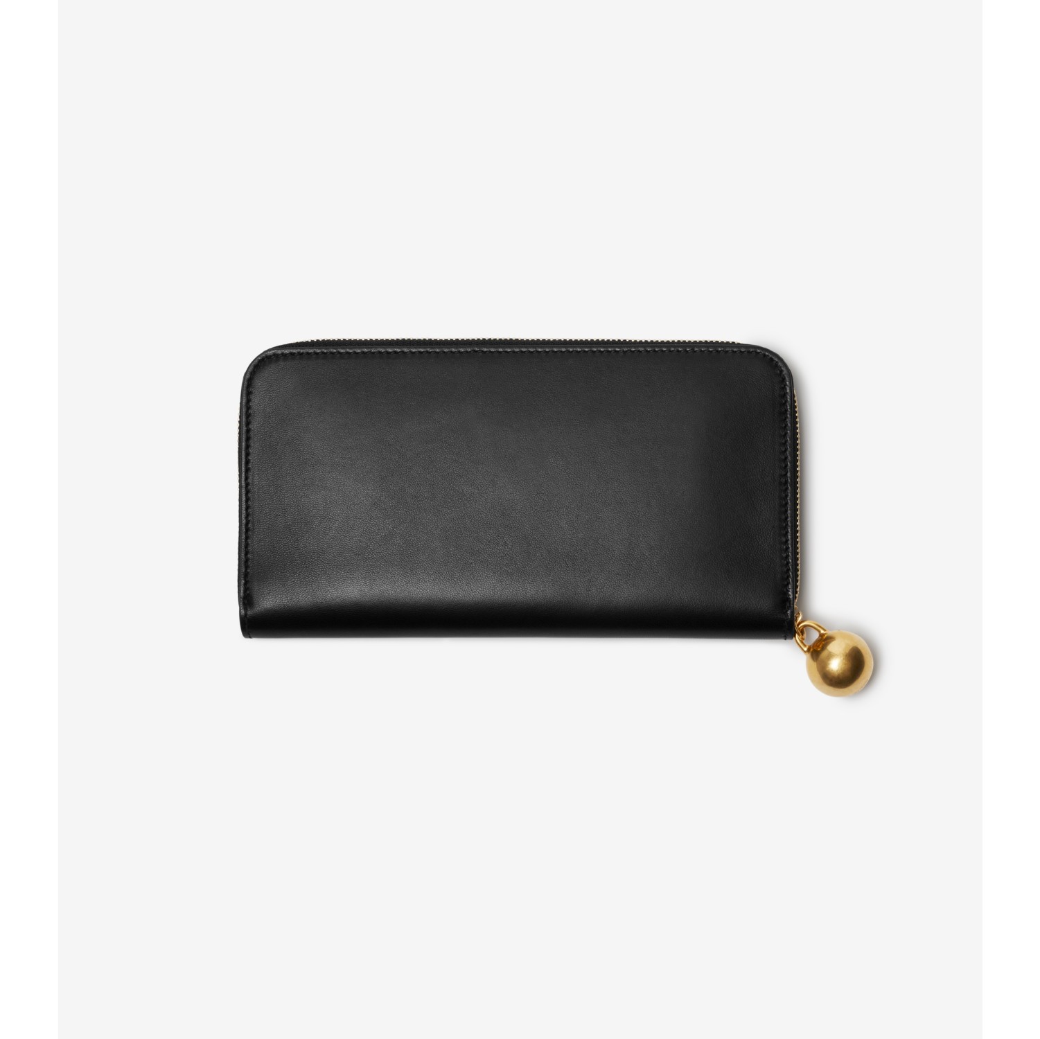 EKD Leather Zip Wallet in Black Women Burberry® Official