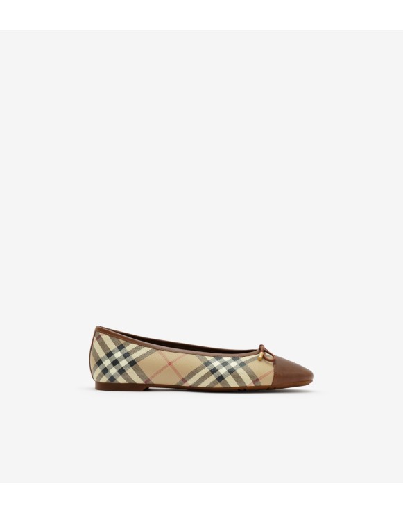 Check Canvas Highgate Ballerinas