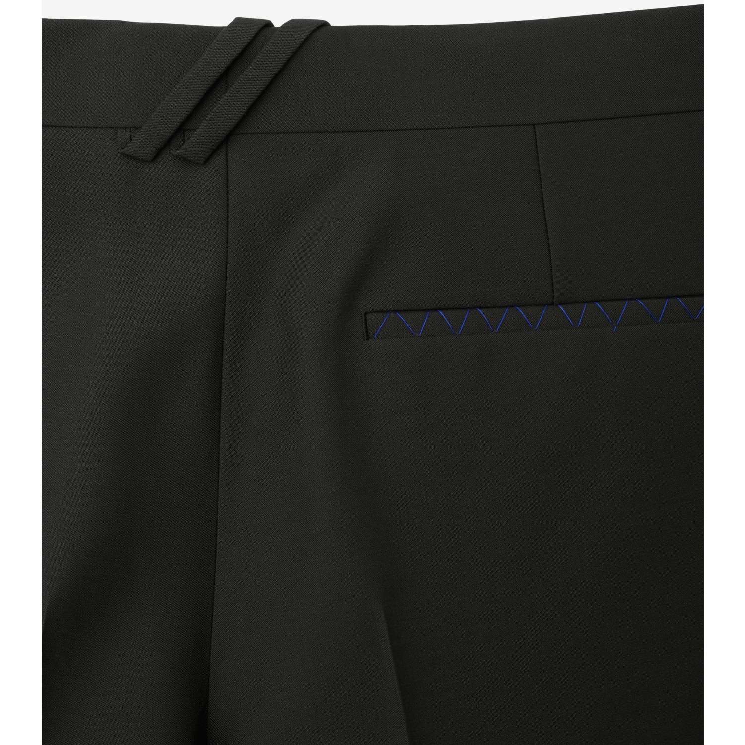 Wool Tailored Trousers in Onyx - Men | Burberry® Official