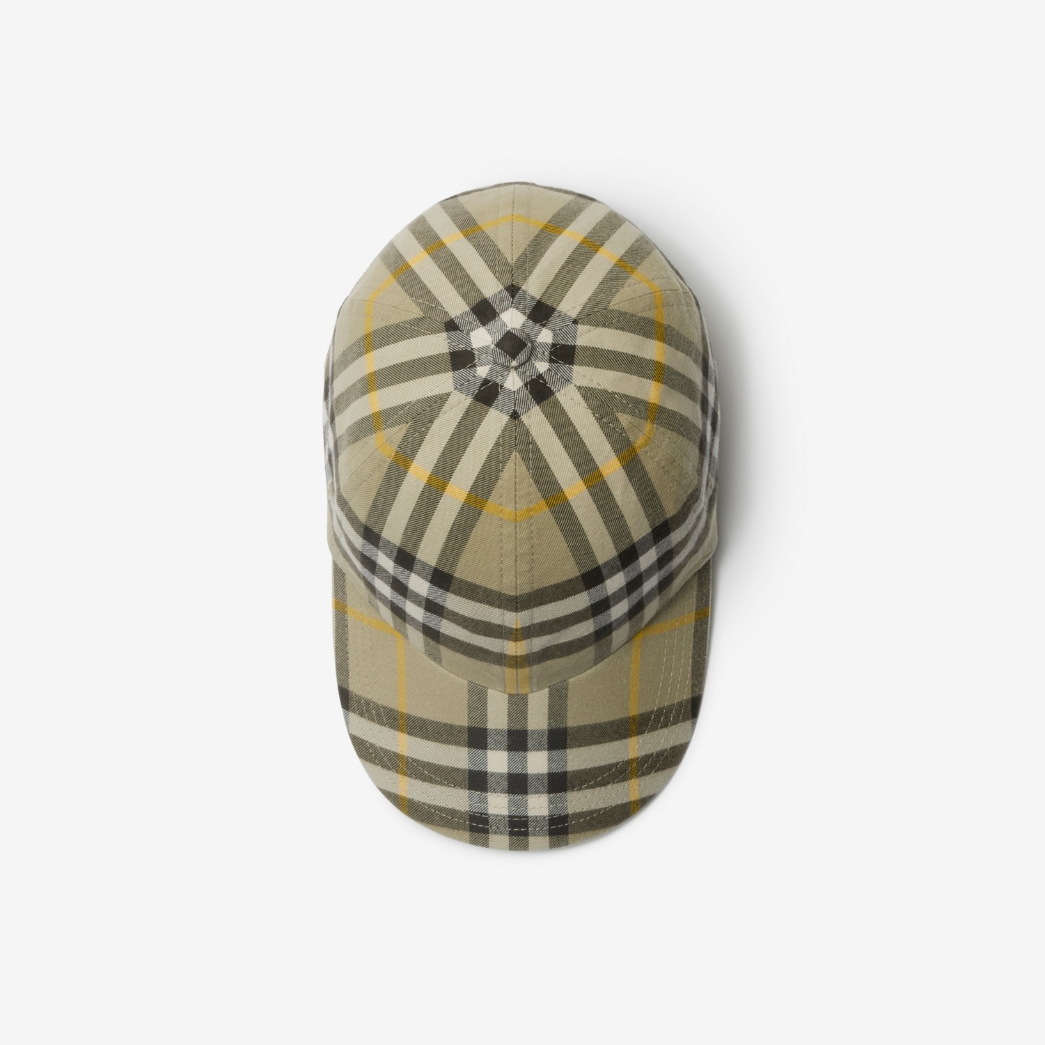 格纹棉质棒球帽 (猎户米) | Burberry® 博柏利官网