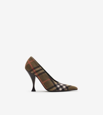 BURBERRY バーバリー　ブラック　チェック パンプス チェック カメオハイパンプス​ (ブラシ) - ウィメンズ