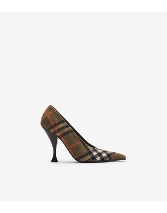 Pumps „Cameo“ in Check mit hohem Absatz