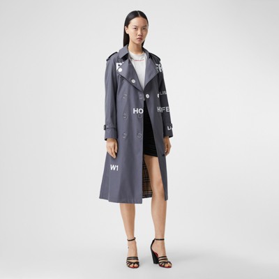 burberry trench coat womens grey