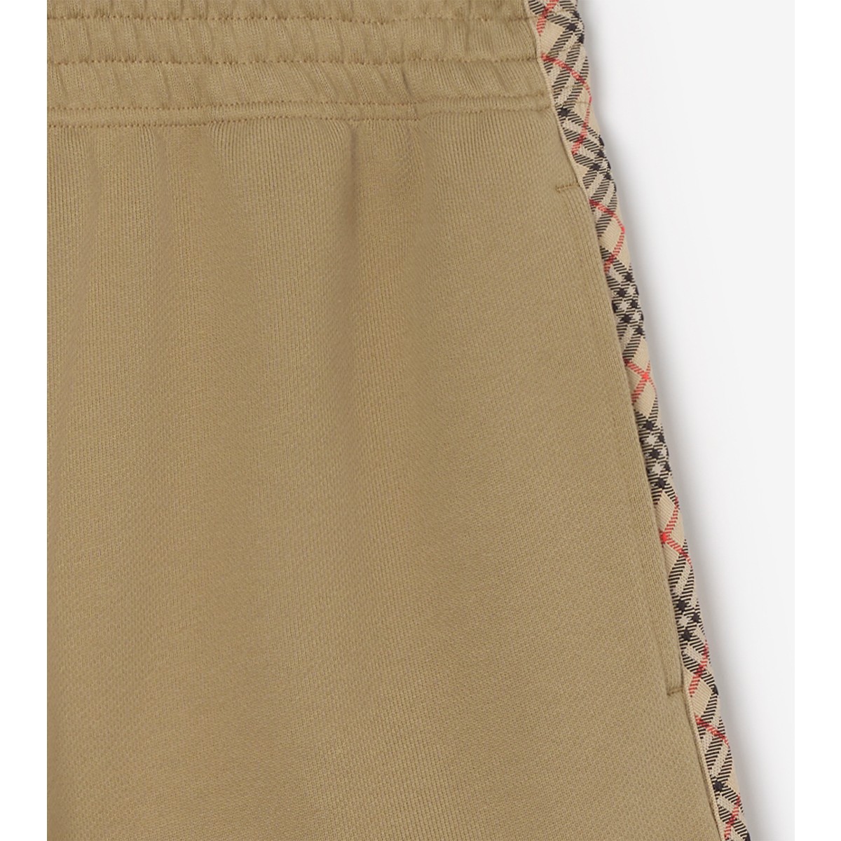  Check Trim Cotton Shorts