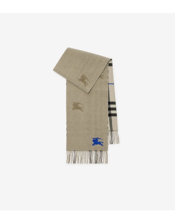 Reversible Check Cashmere Scarf