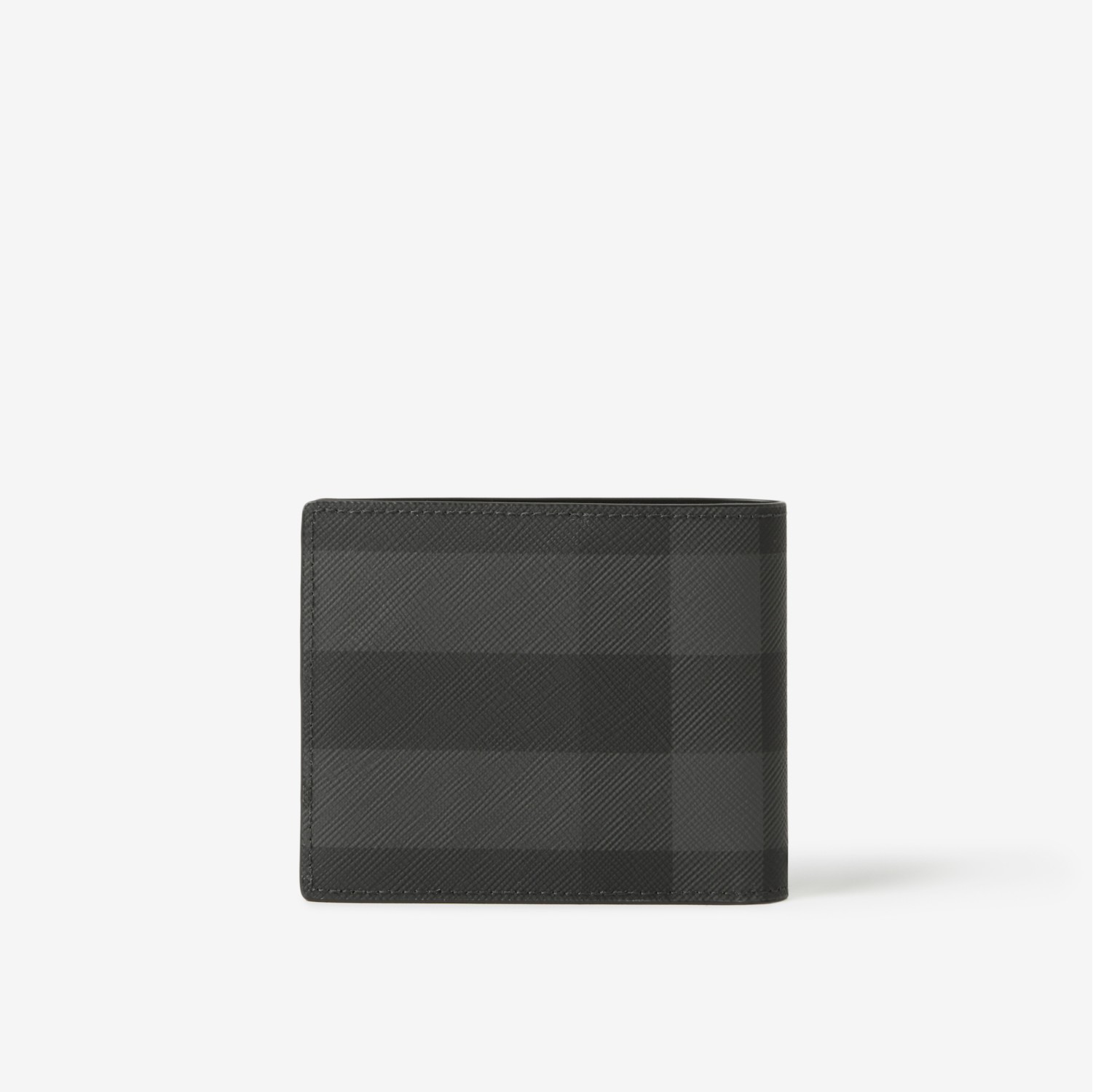 Burberry: Gray & Black Check Wallet