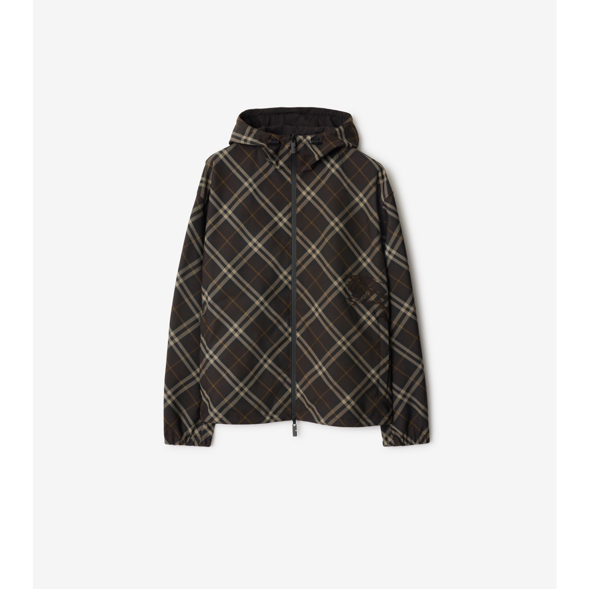  Check Reversible Hooded Jacket