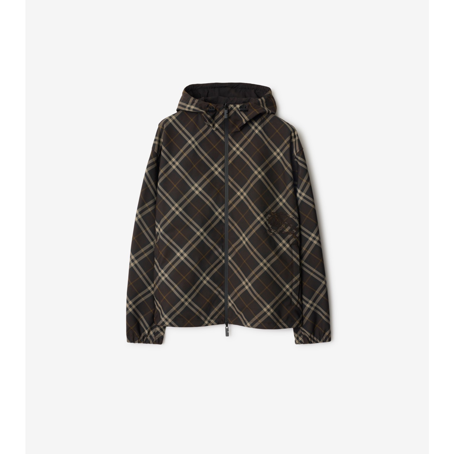 Reversible Check Hooded Jacket