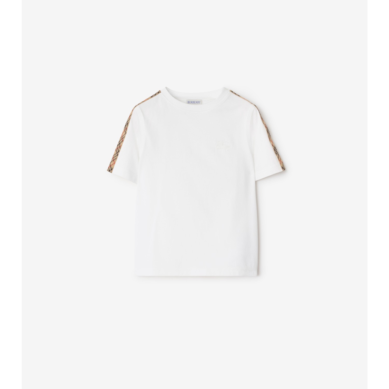 T-shirt en coton avec Check