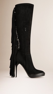 knee high burberry boots