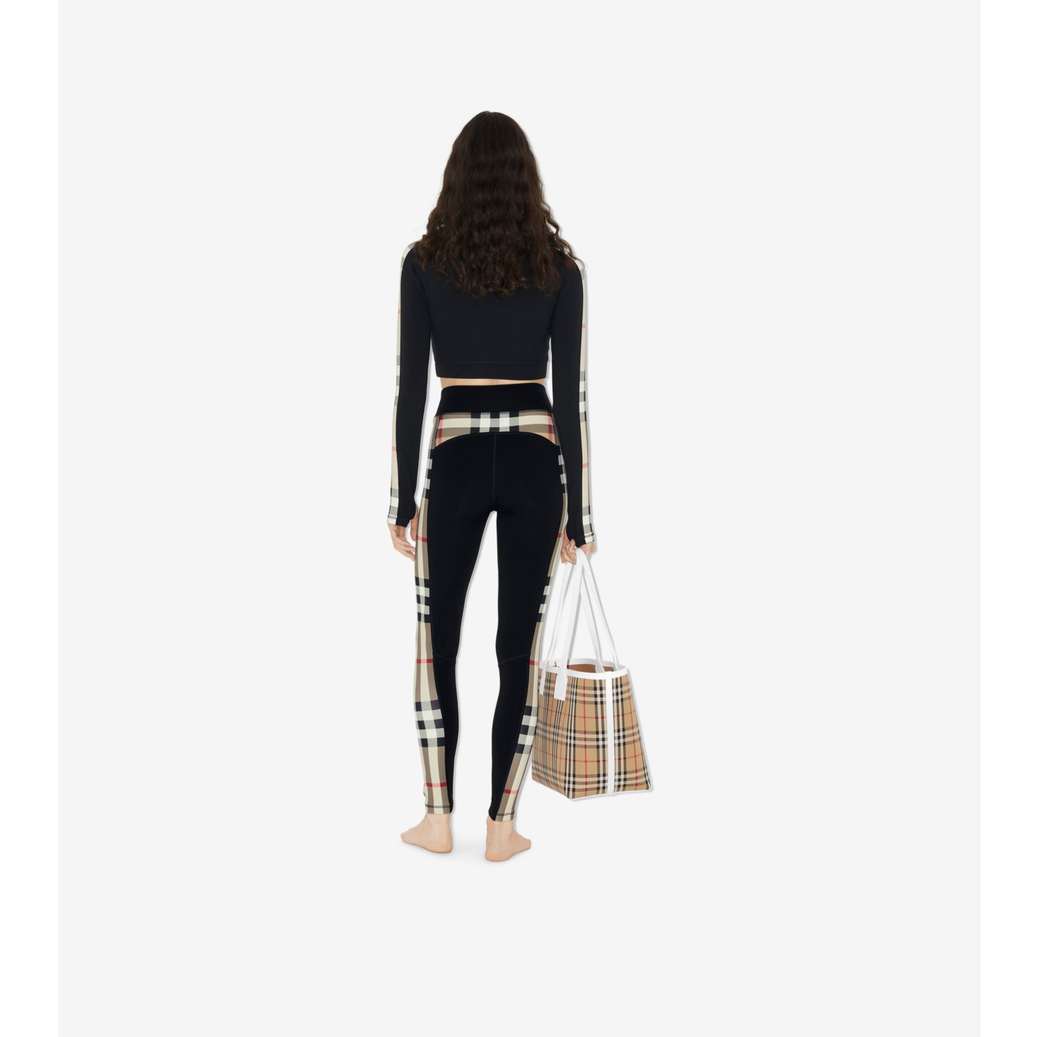 Burberry Zip Leggings in Black