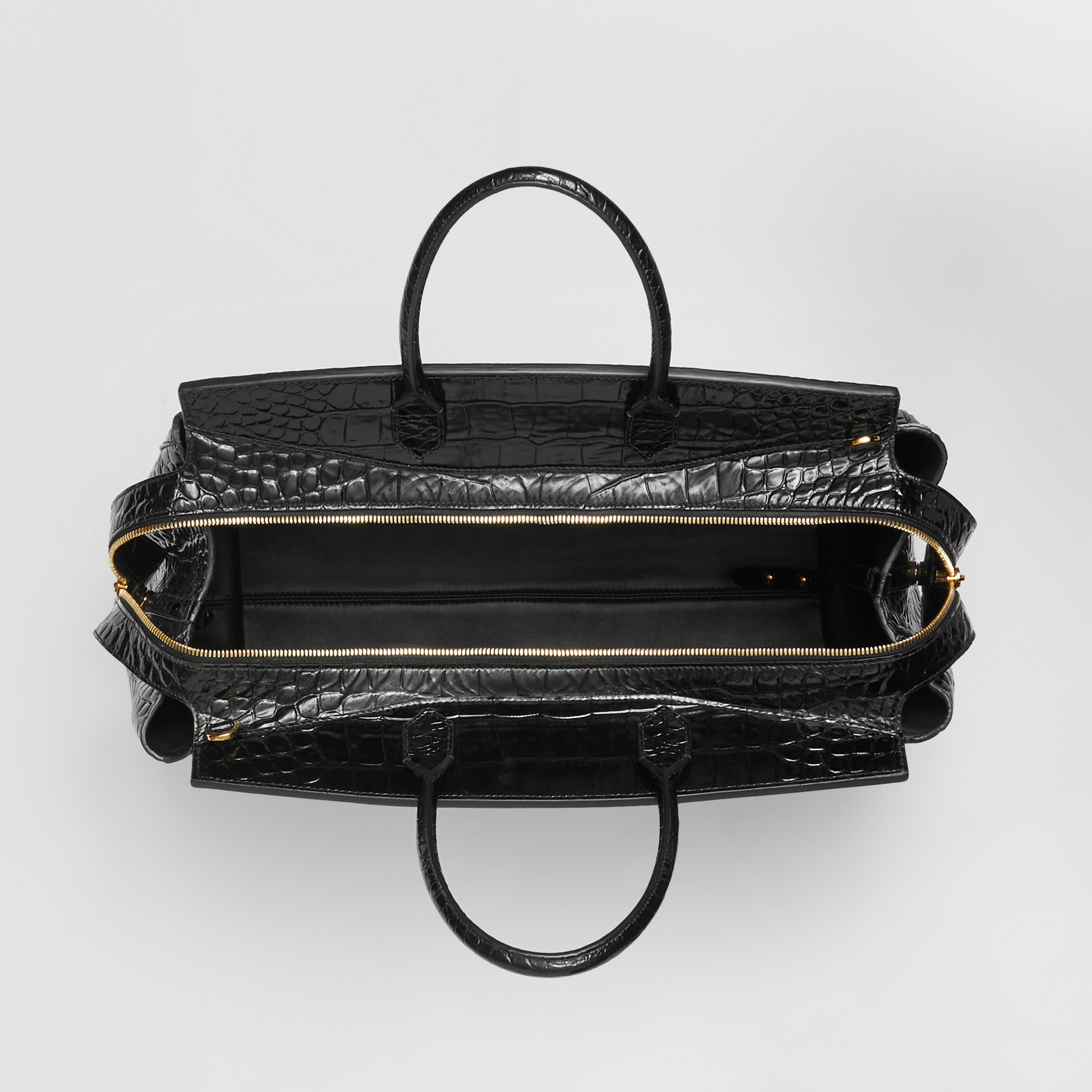 Grand sac Catherine en cuir embossé (Noir) - Femme | Site officiel Burberry® - 4