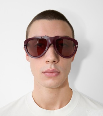 Shield Mask Sunglasses In Bordeaux | Burberry® Official