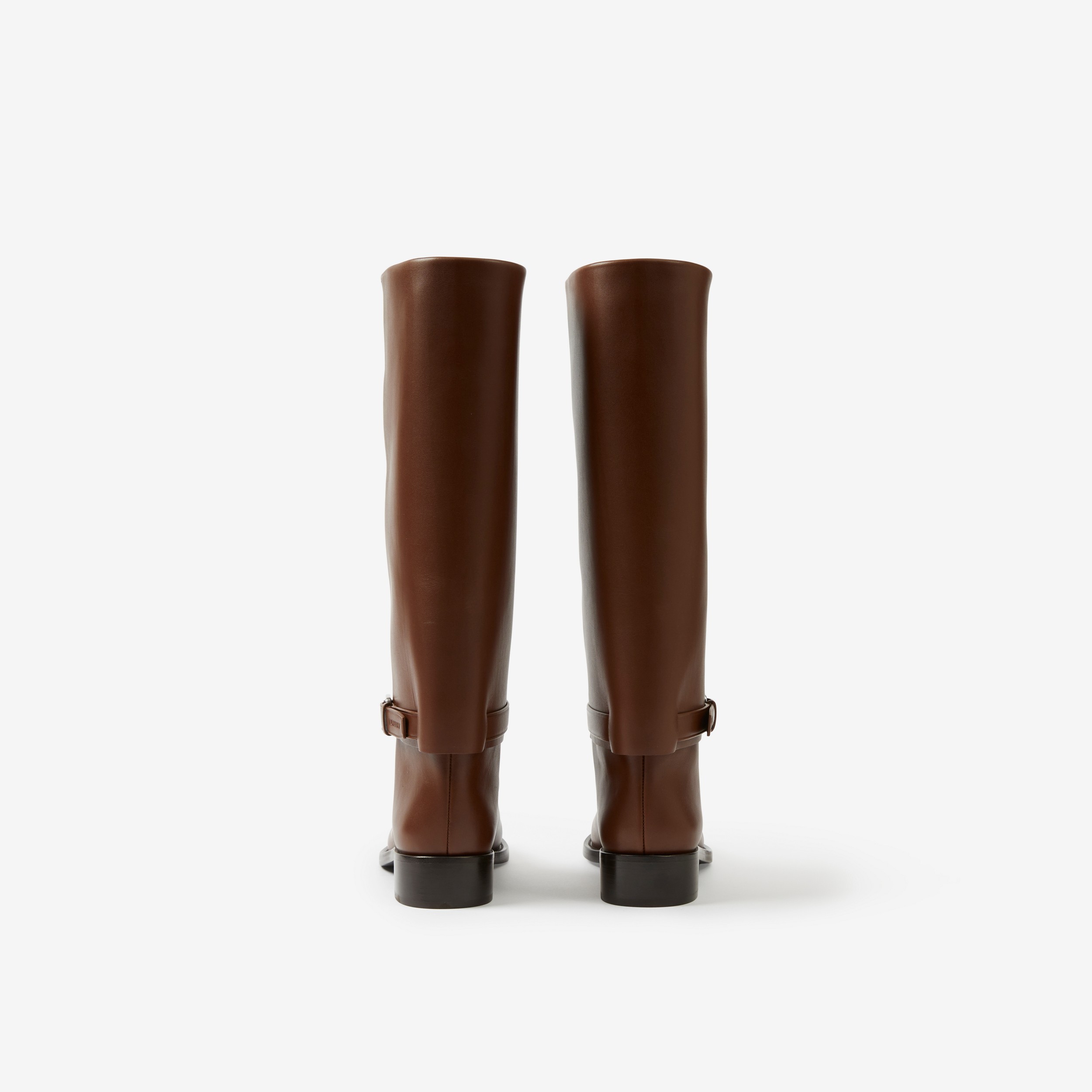 Leather Boots in Pine Cone Brown - Women | Burberry® Official - 3