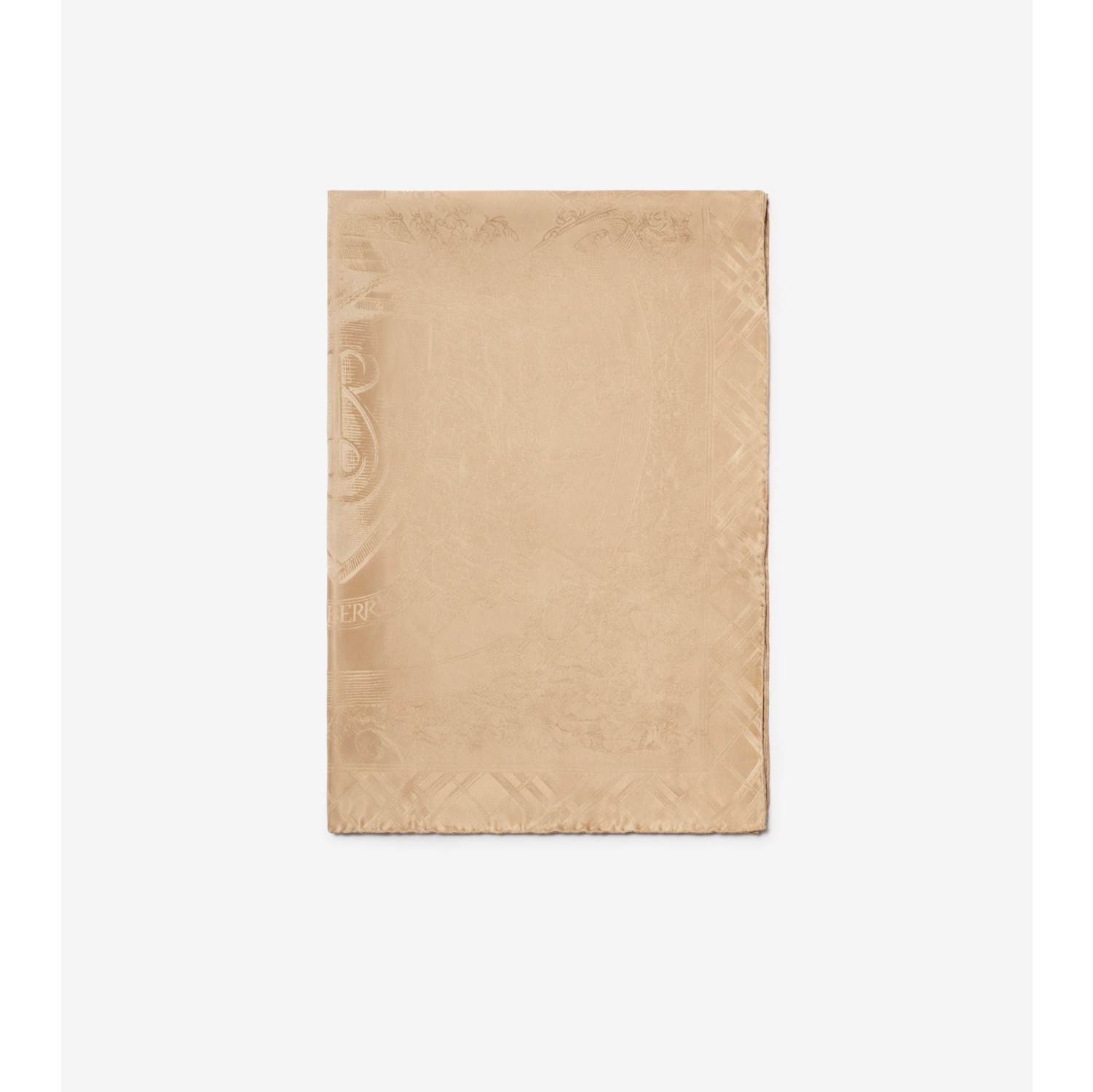 Floral Crest Silk Scarf