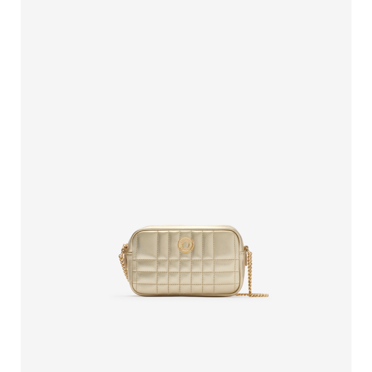  Metallic Quilted Leather Crossbody Bag