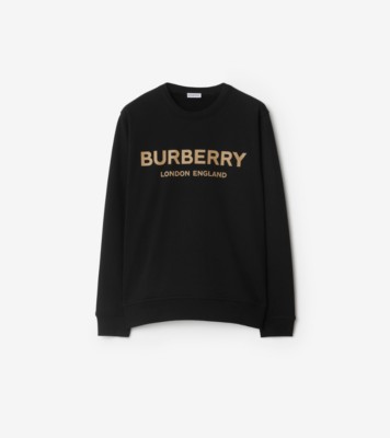 BURBERRY バーバリー 鹿プリント ブラック スウェット S BURBERRY バーバリー 鹿プリント ブラック スウェット S
