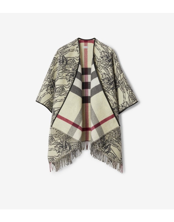 Women s Designer Ponchos Capes Burberry Official