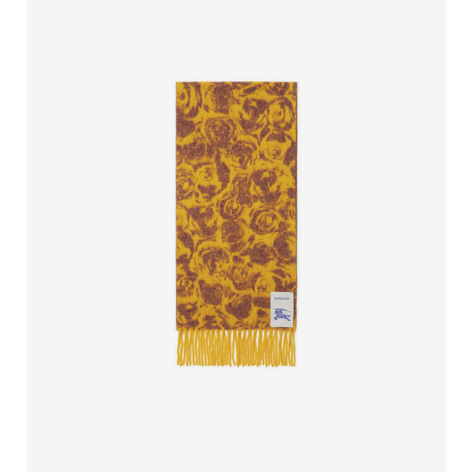 Rose Alpaca Wool Blend Scarf in Pear | Burberry® Official