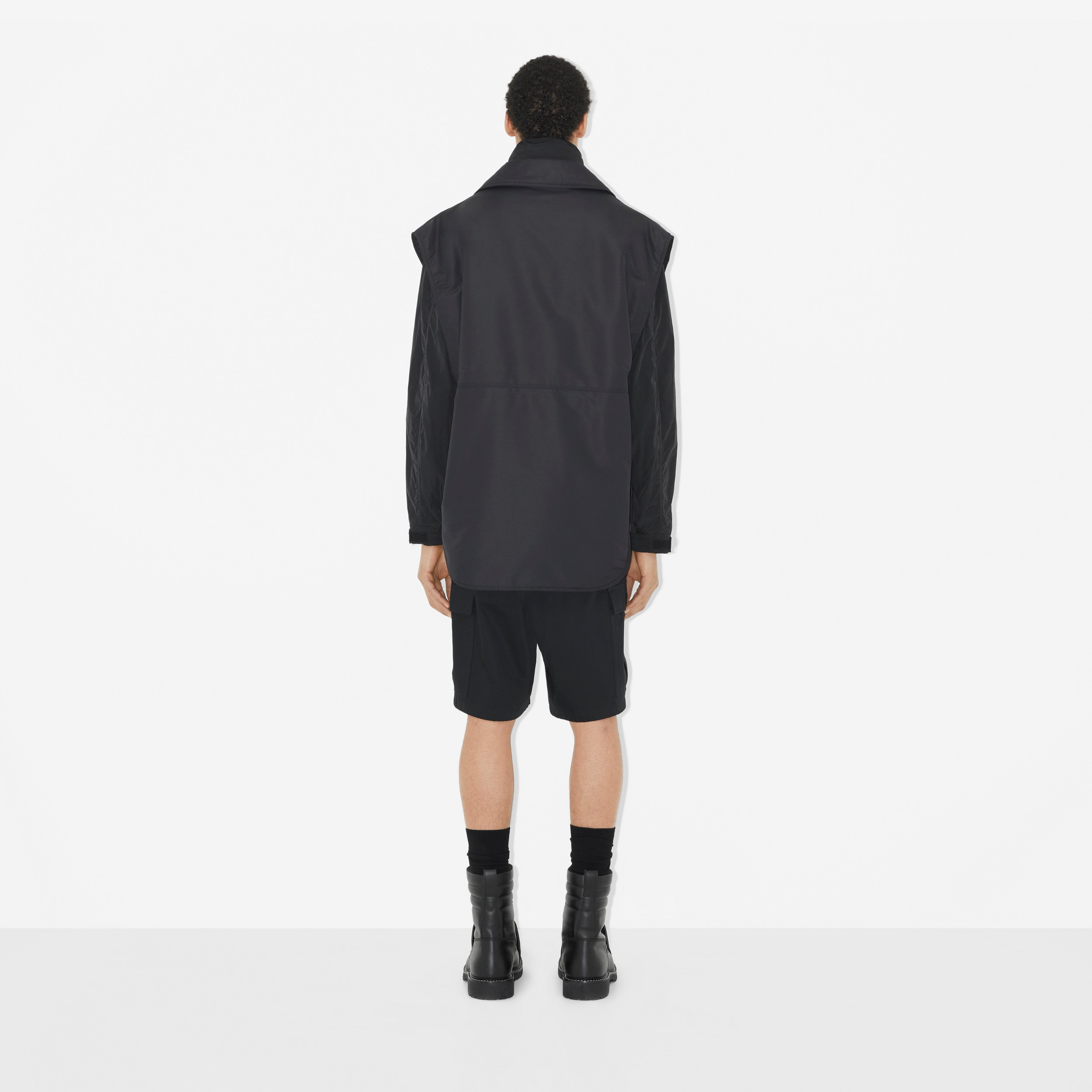 Pantalones cortos cargo en algodón con logotipo (Negro) - Hombre | Burberry® oficial - 4