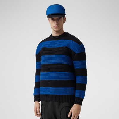 ribbed knit sweater men