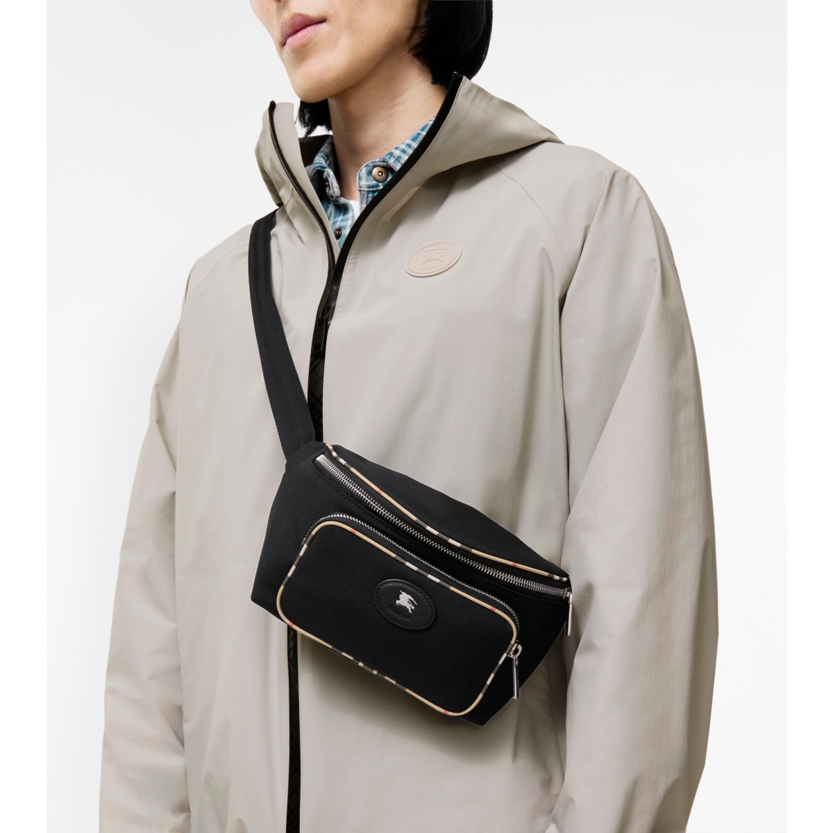  Check Trim Belt Bag