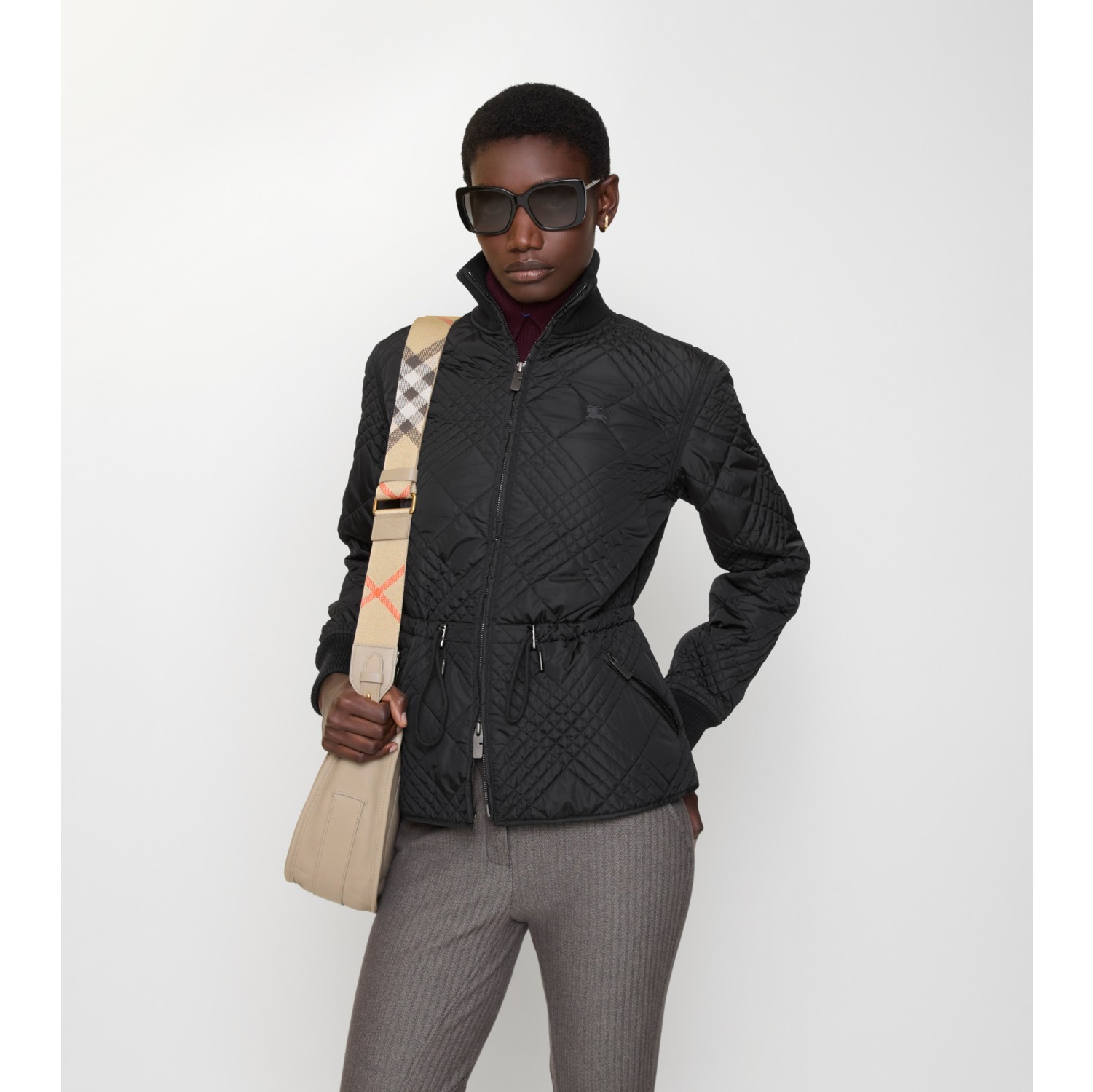 Micro Check-stitch Nylon Wakerley Jacket