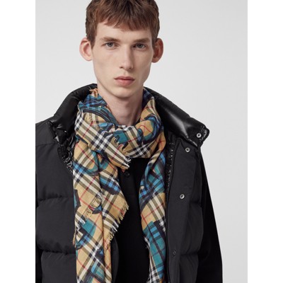 burberry graffiti scarf