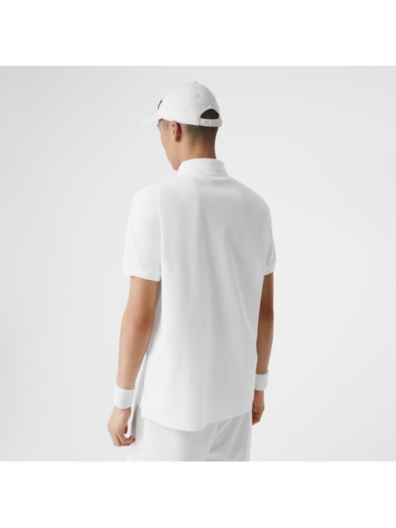 white oversized polo shirt