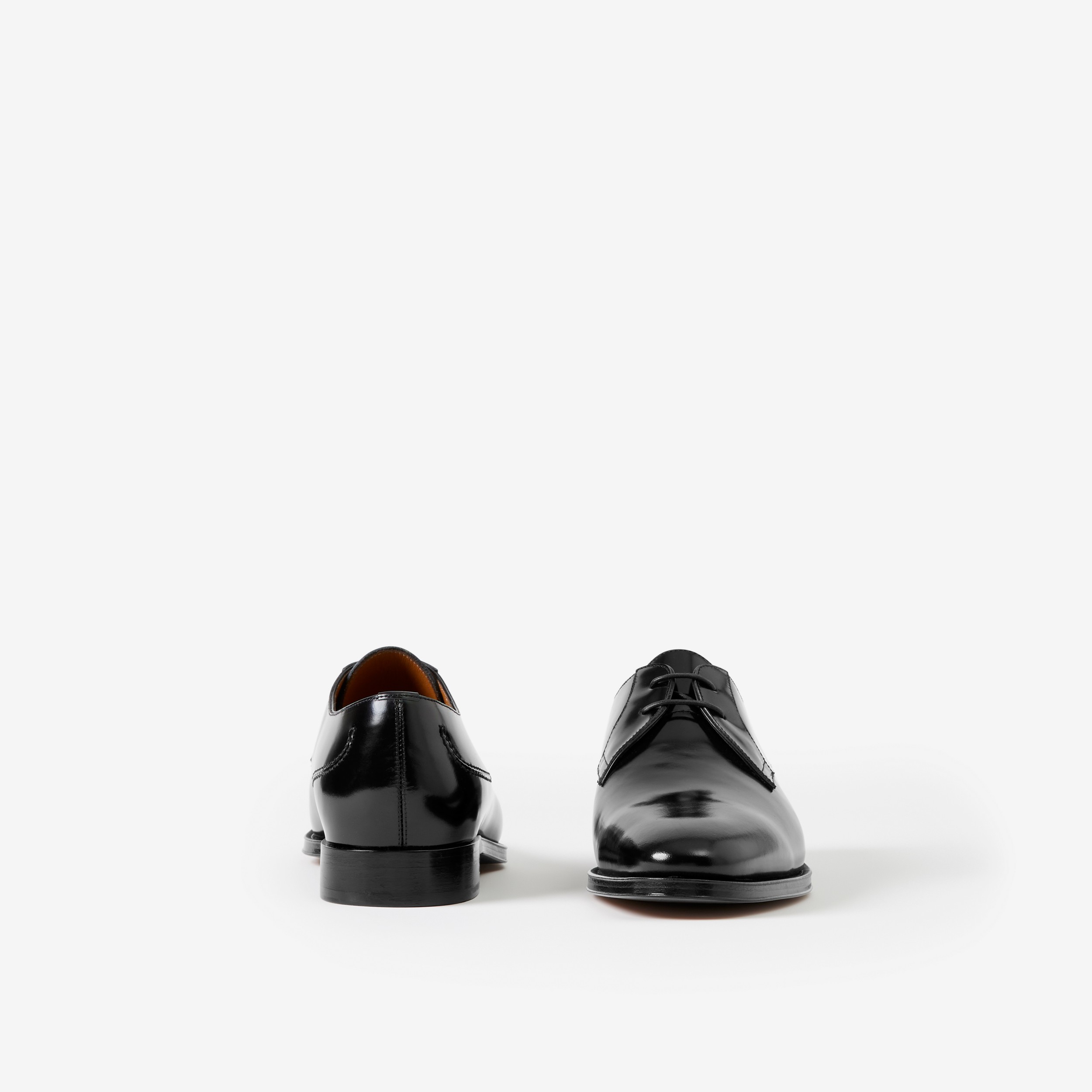 Patent Leather Derby Shoes in Black - Men | Burberry® Official - 4