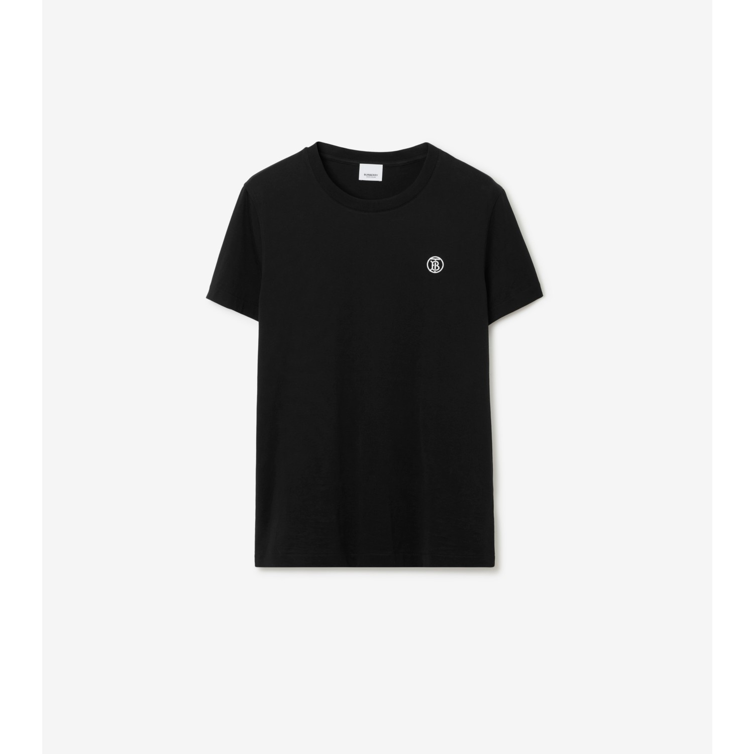 Cotton T-shirt in Black - Men | Burberry® Official