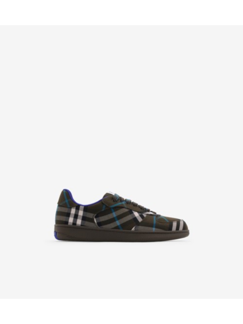 Burberry Check Terrace Sneakers In Black