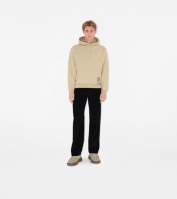 Check Label Wool Sweater in Nutmeg - Men | Burberry® Official