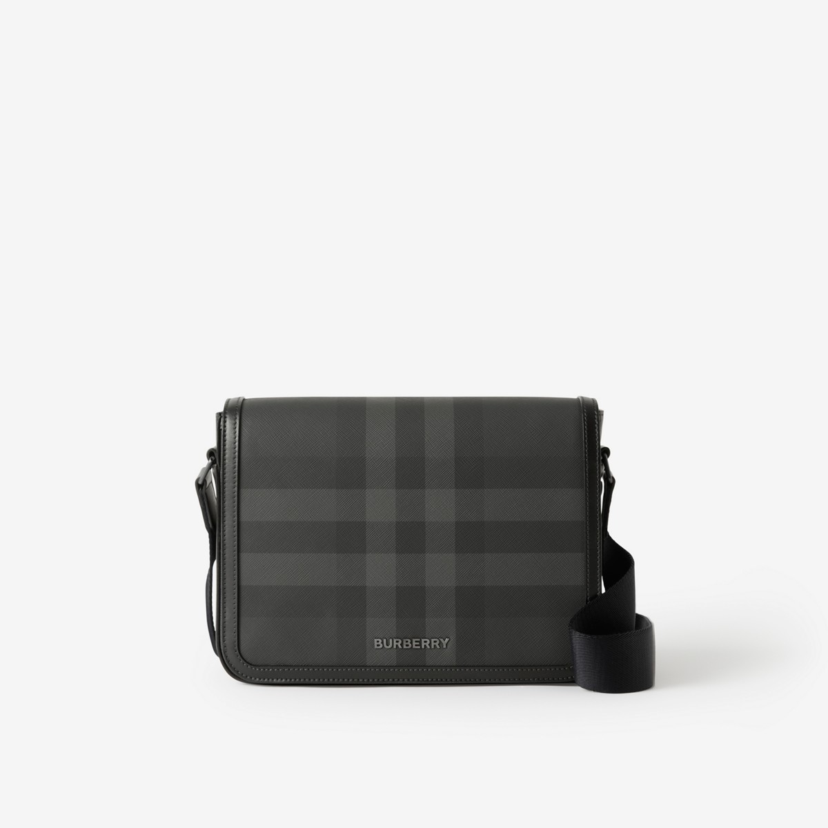 Burberry Small Alfred Messenger Bag In Charcoal