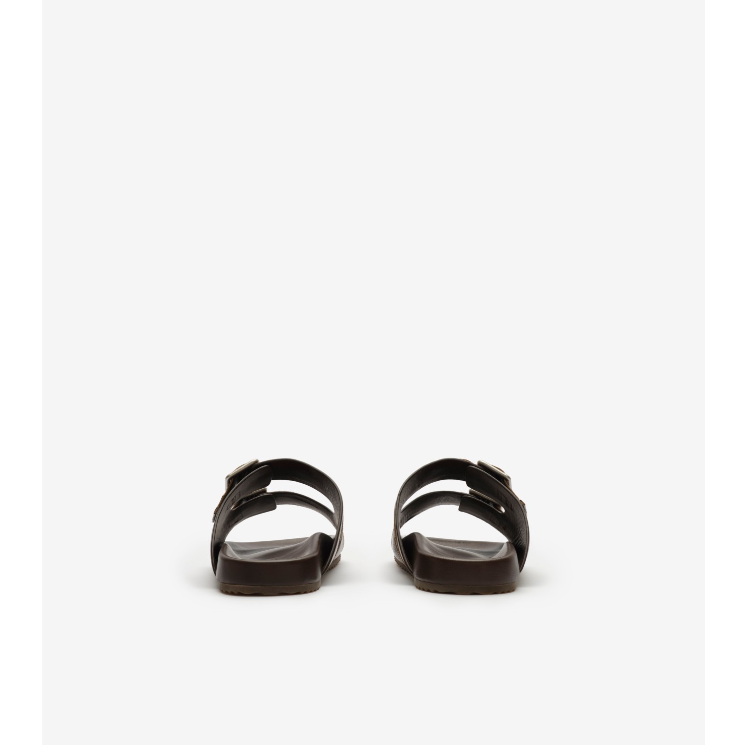 Leather Urchin Sandals in Mid brown - Men | Burberry® Official