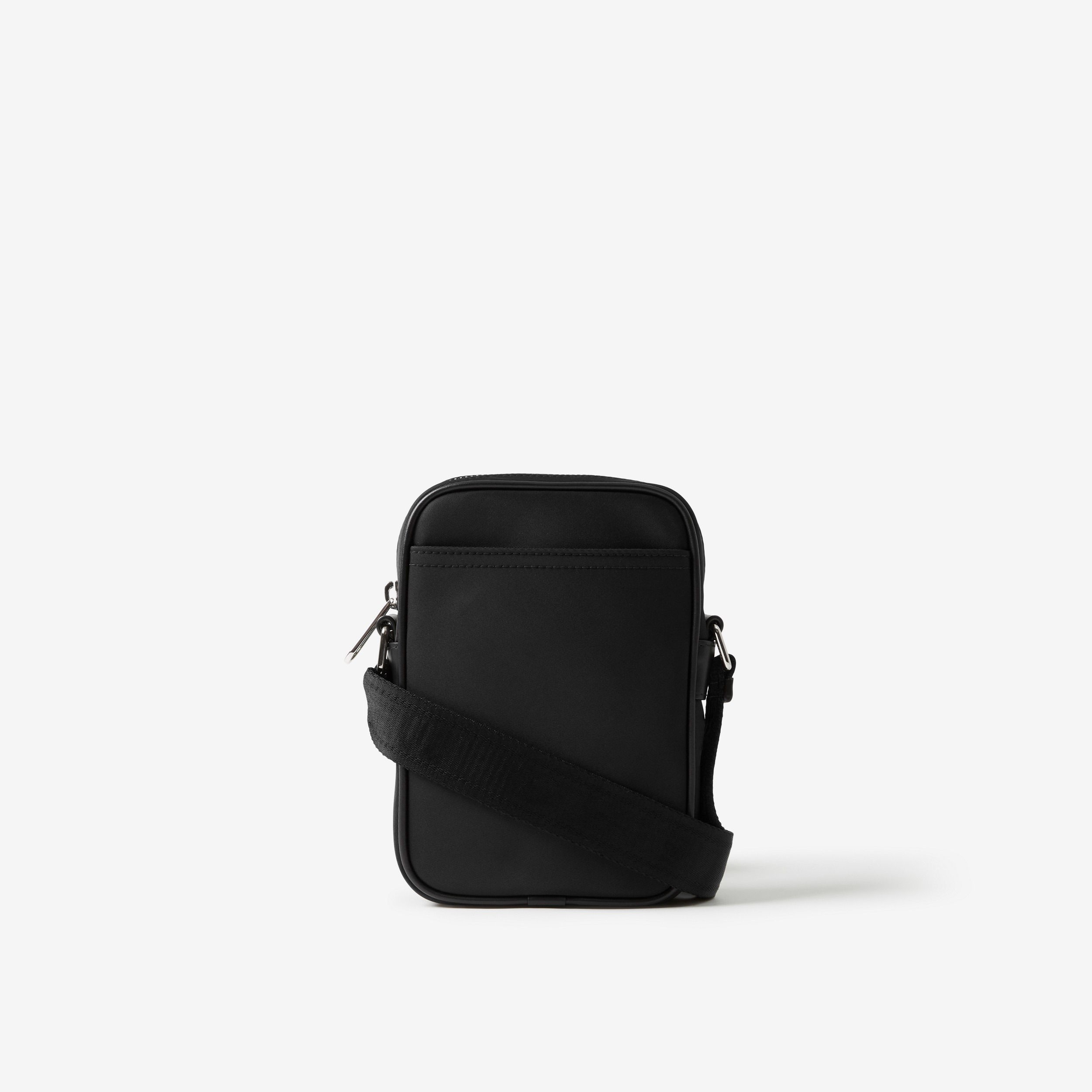 Logo Print Nylon Vertical Paddy Bag in Black - Men | Burberry® Official - 3
