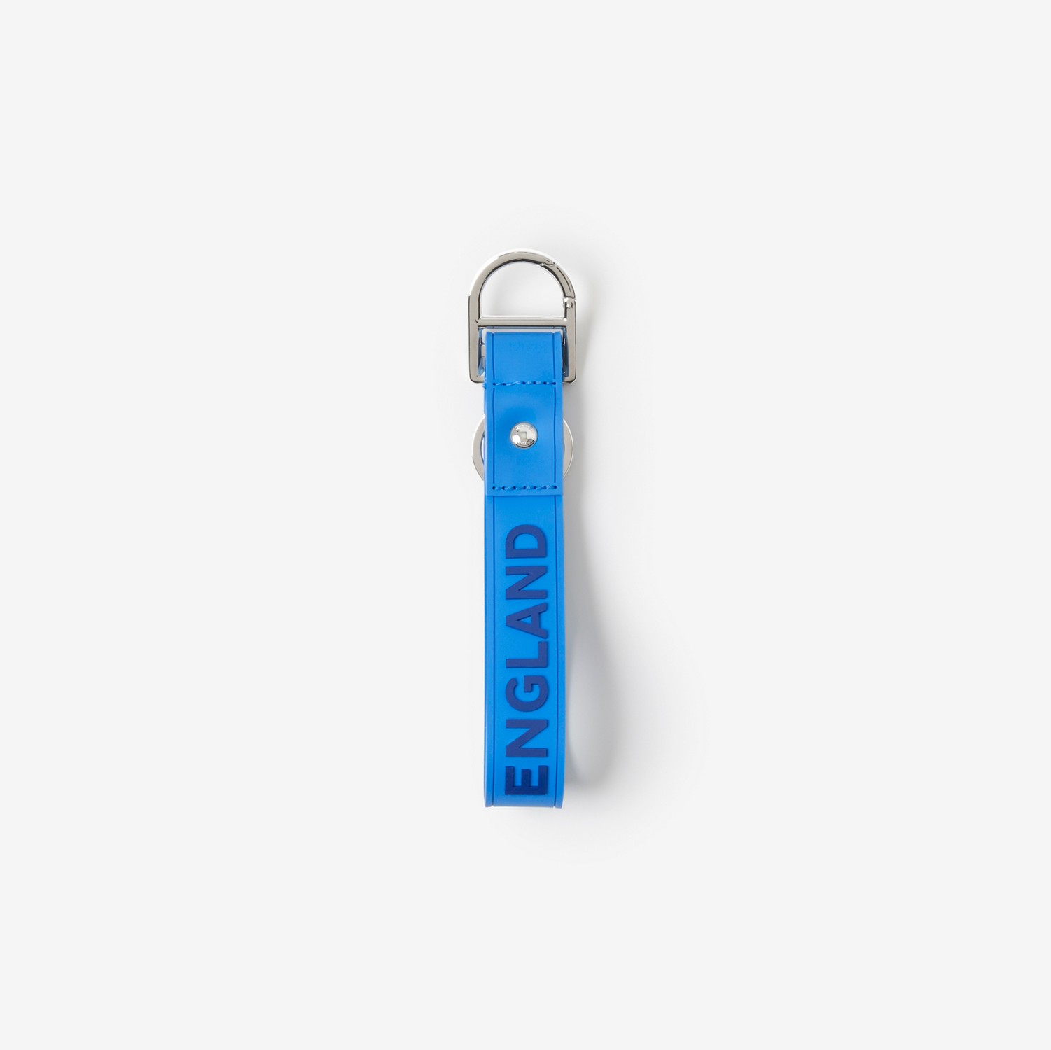 Porte-clés en silicone à logo (Bleu Azur Vif) - Homme | Site officiel Burberry®