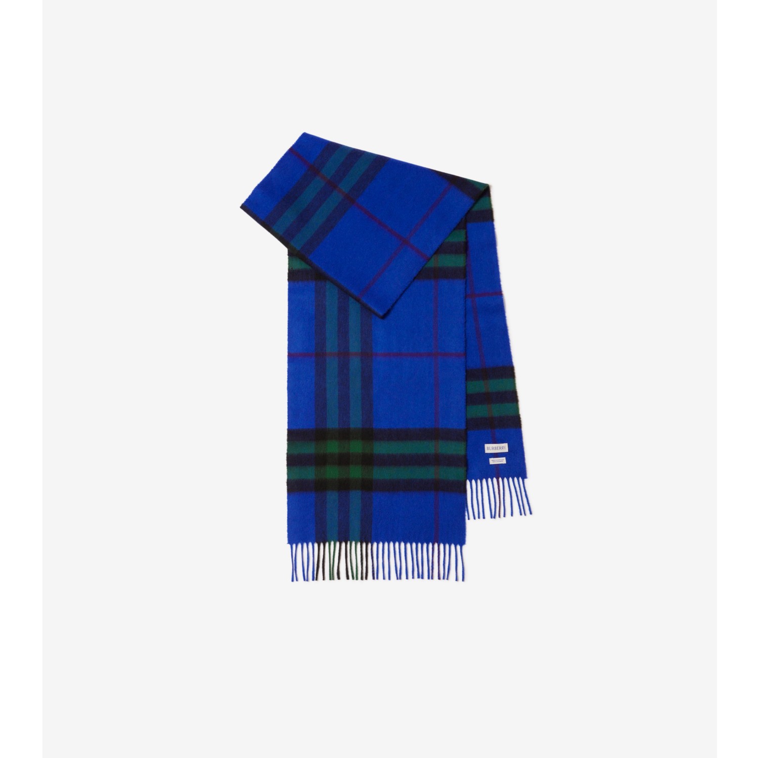 Check Cashmere Scarf in Knight ivy Burberry Official