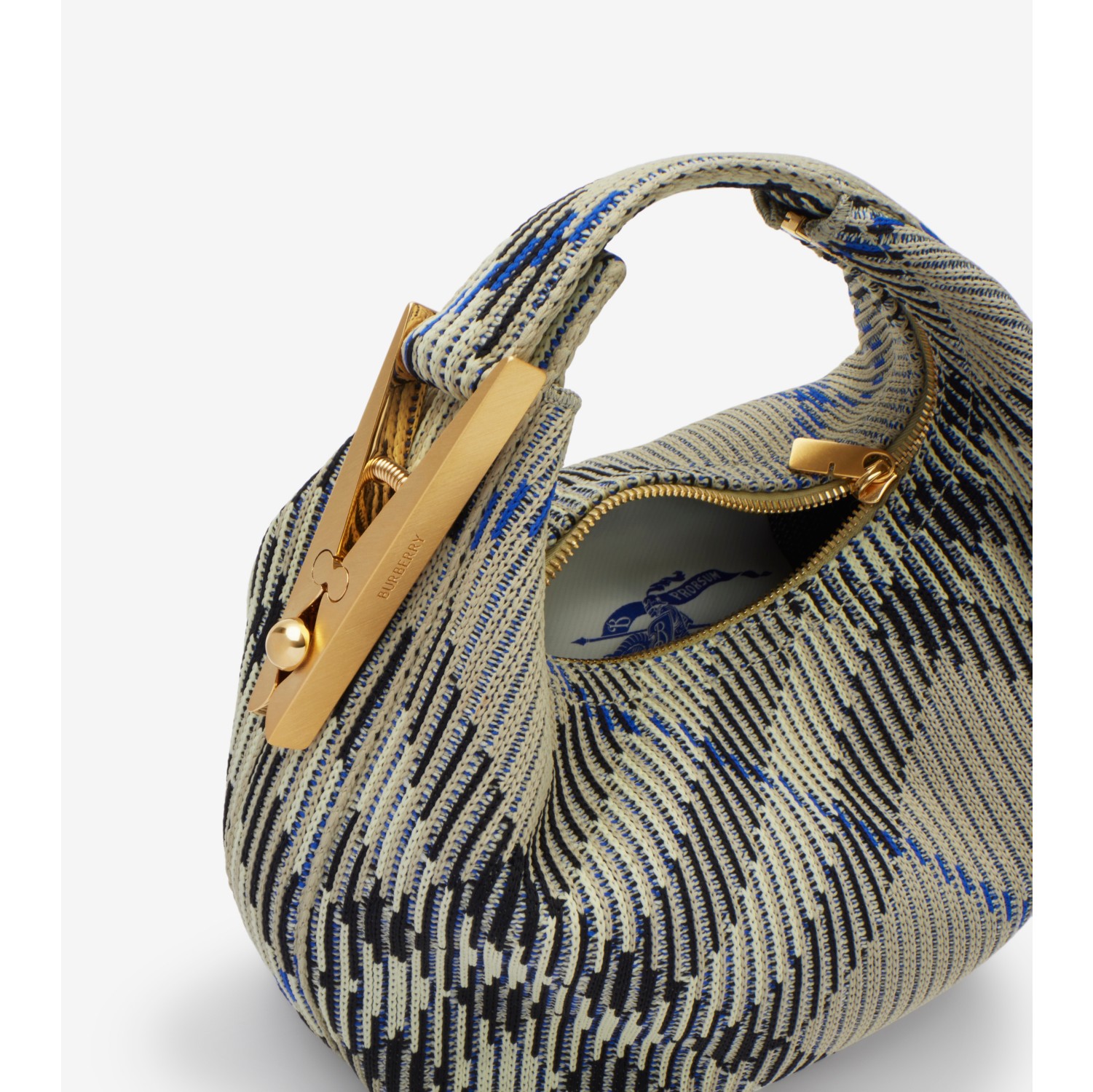 Mini Peg Duffle Bag in Lichen Women Burberry Official