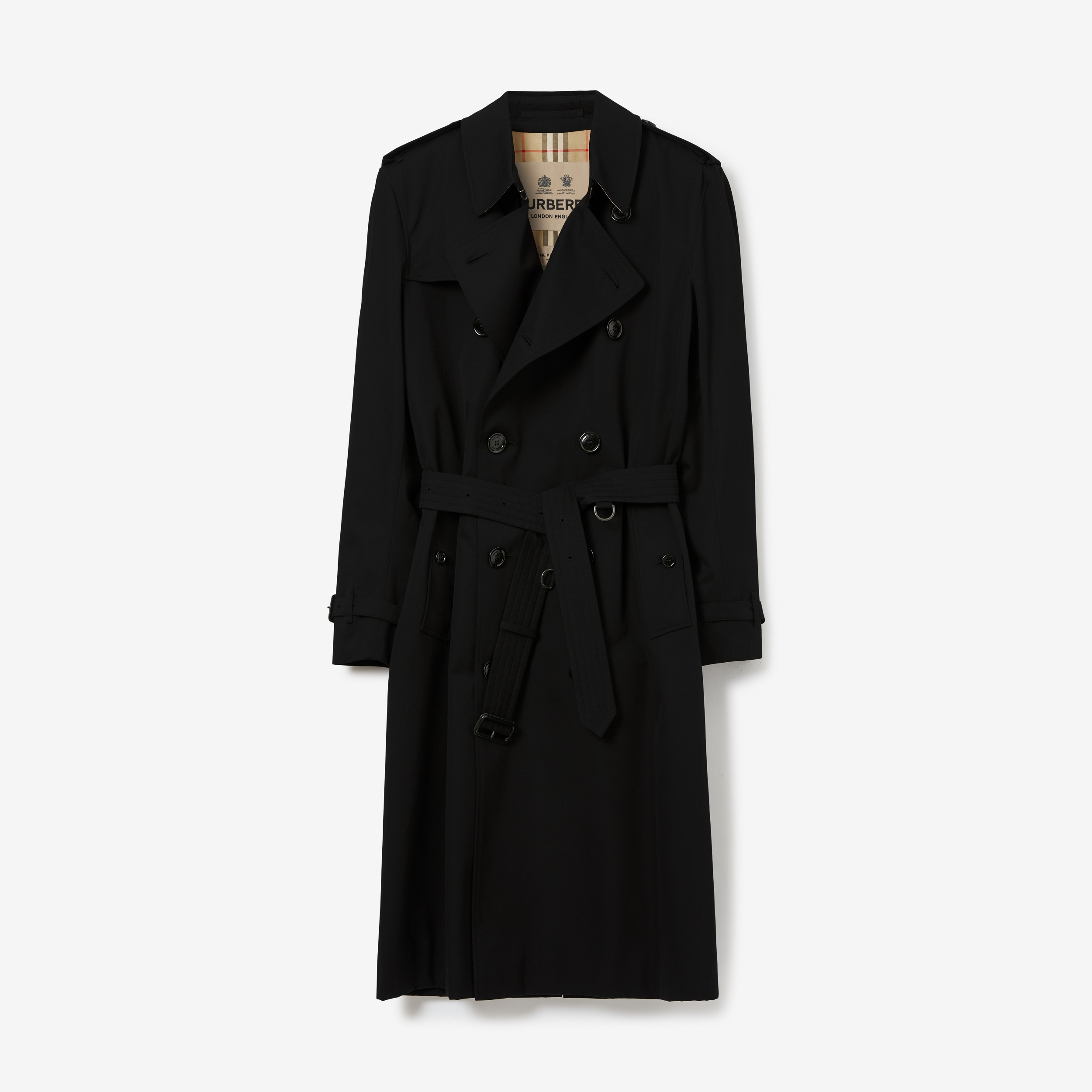Trench coat Heritage largo de corte Kensington (Negro) - Hombre | Burberry® oficial - 1