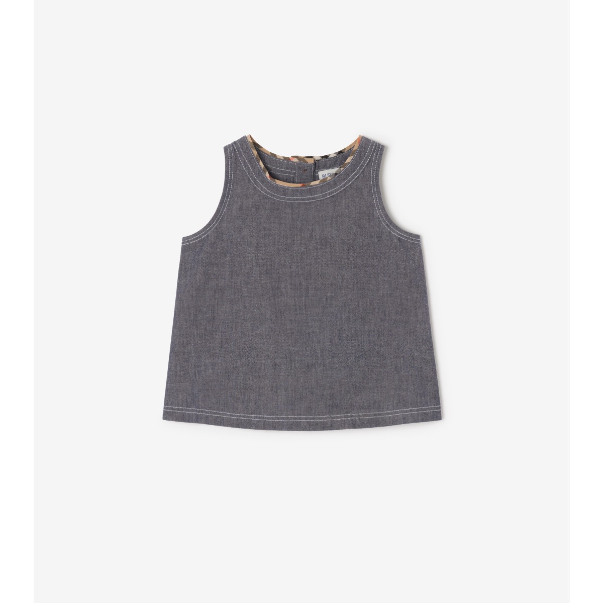  Check Chambray Top