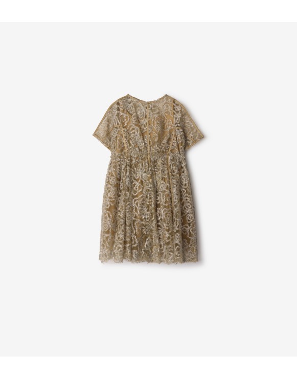 Metallic Tulle Dress