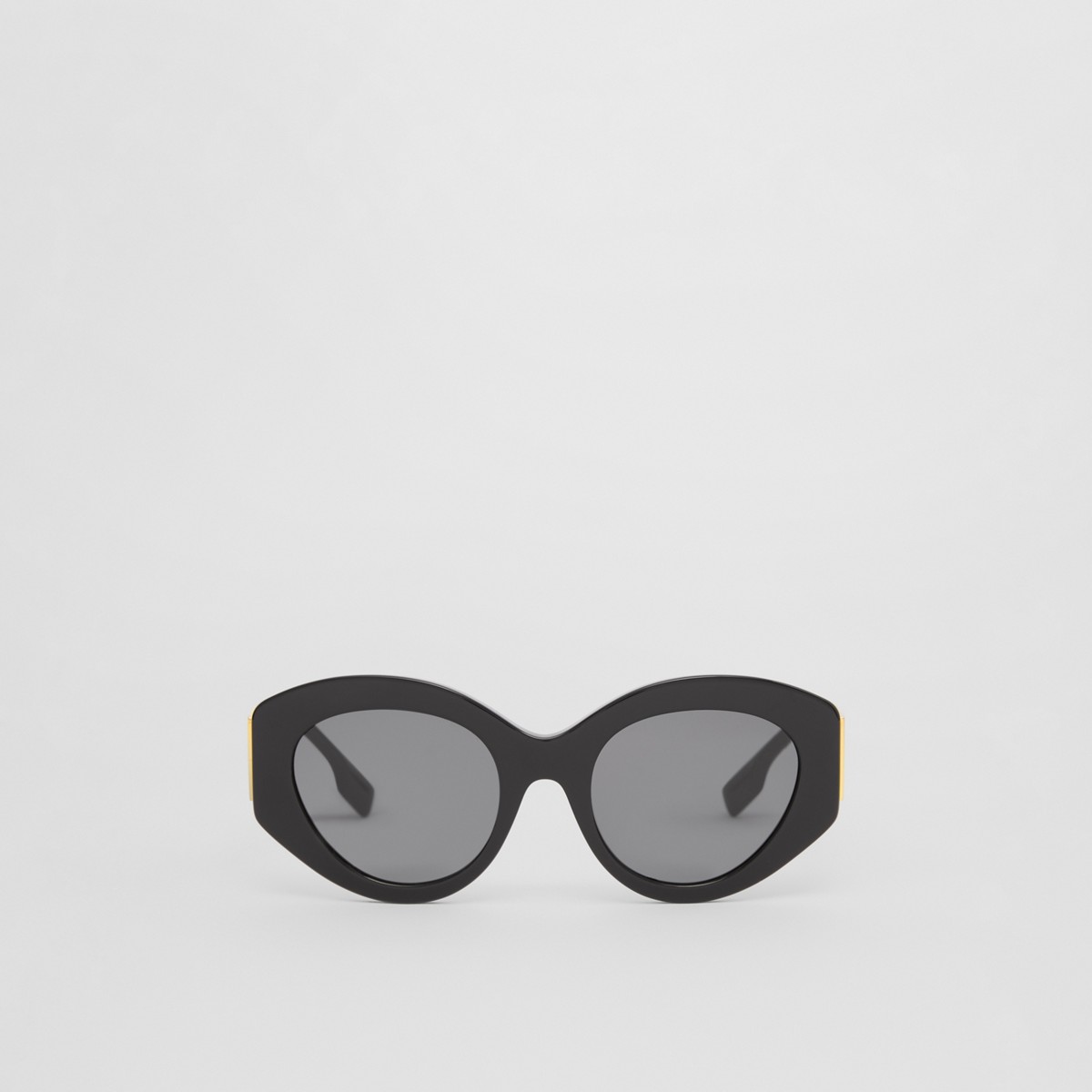 Burberry Hardware Detail Cat-eye Frame Sunglasses In Black