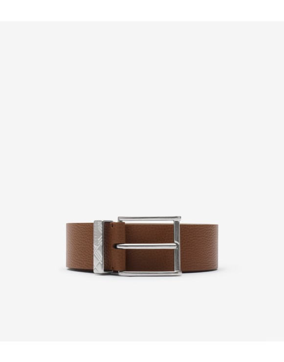 Ceinture en cuir Check gravé