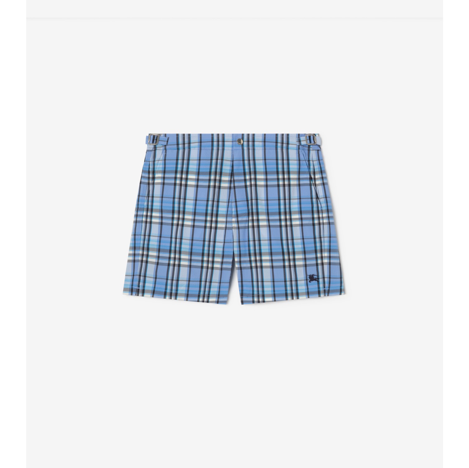 Short de bain en seersucker Check