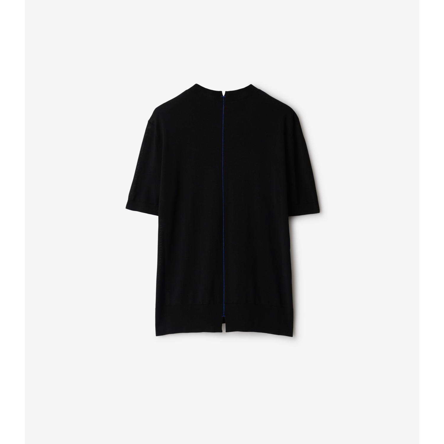 Wool T-shirt in Black - Women | Burberry® Official