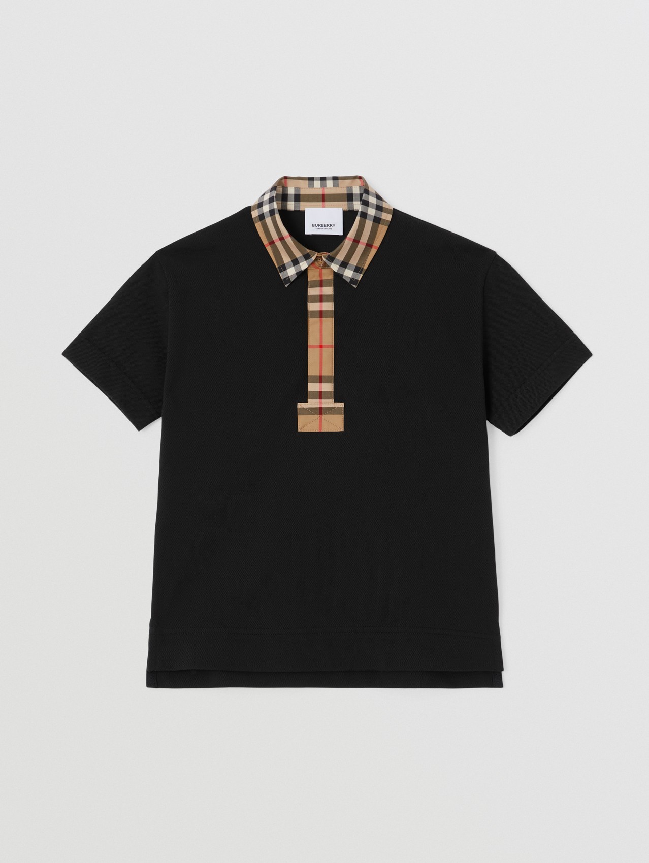 Check-print polo shirt Farfetch Damen Kleidung Tops & Shirts Shirts Poloshirts 