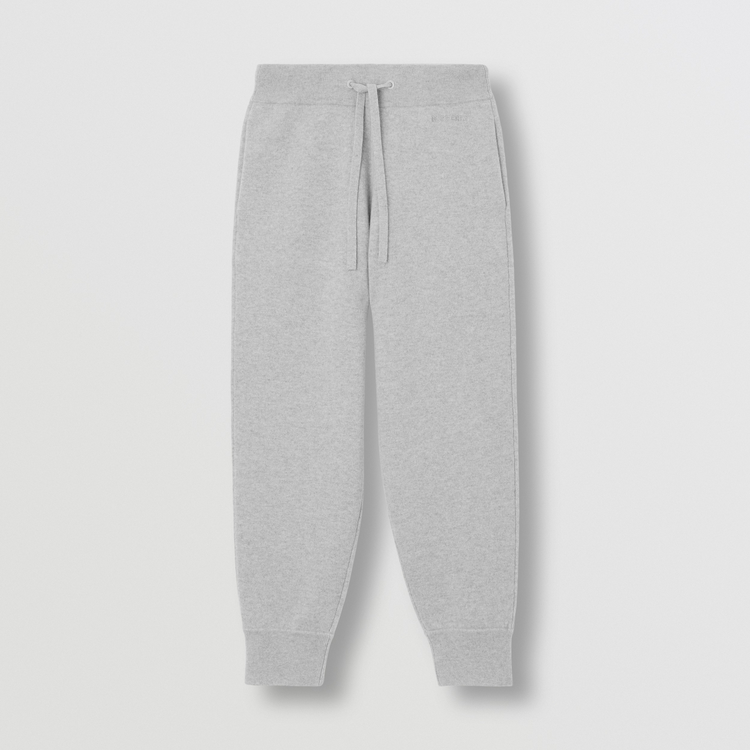 Pantalon de jogging sur mesure en cachemire avec logo brodé (Camaïeu D'étain Clair) - Femme | Site officiel Burberry® - 2