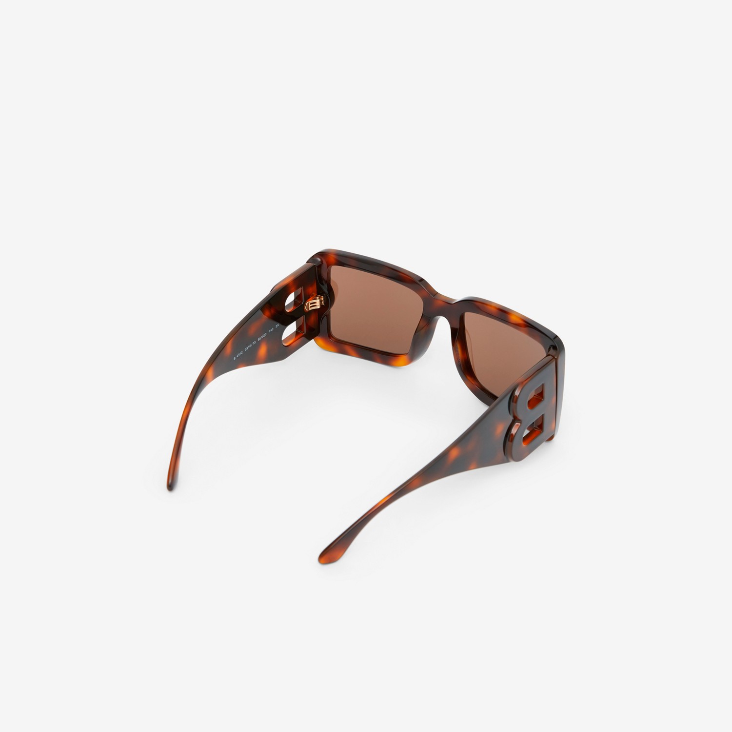 B Motif Square Frame Sunglasses in Tortoise Amber - Women | Burberry® Official
