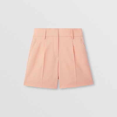 버버리 반바지 Burberry Wool Tailored Shorts,Rosebud Pink